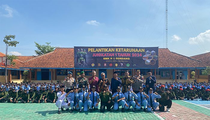 Acara Pelantikan Ketarunaan Angkatan 1 SMKN 1 Gondang tahun 2024