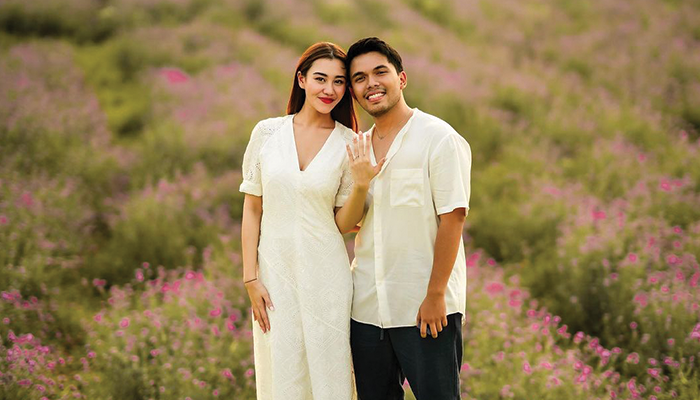 Pasangan Thariq Halilintar dan Aaliyah Massaid.
