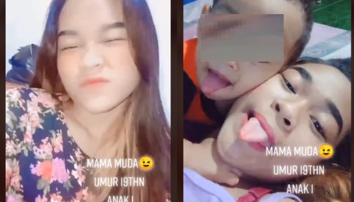 Hanny, pelaku kasus asusila saat bersama anaknya.