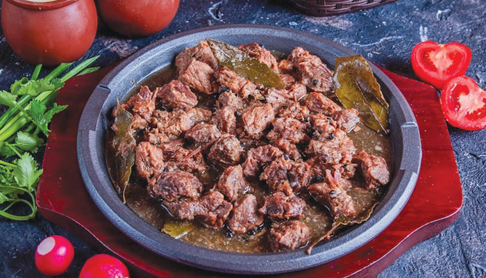Ilustrasi rendang daging kurban saat Idul Adha.