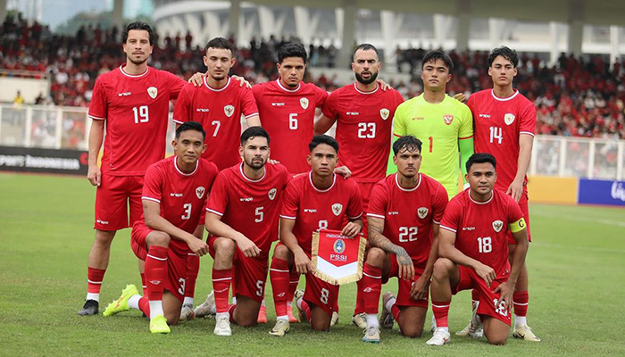 Skuad Indonesia melawan Tanzania.