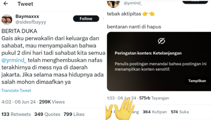 Viral akun X ini bagikan video bercinta dengan mantan kekasihnya sekian menit sebelum meningal dunia.