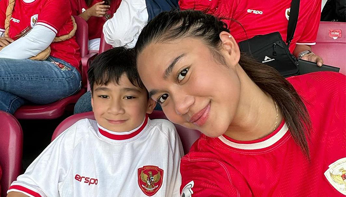 Potret selfie Azizah Salsha dan Rafathar.