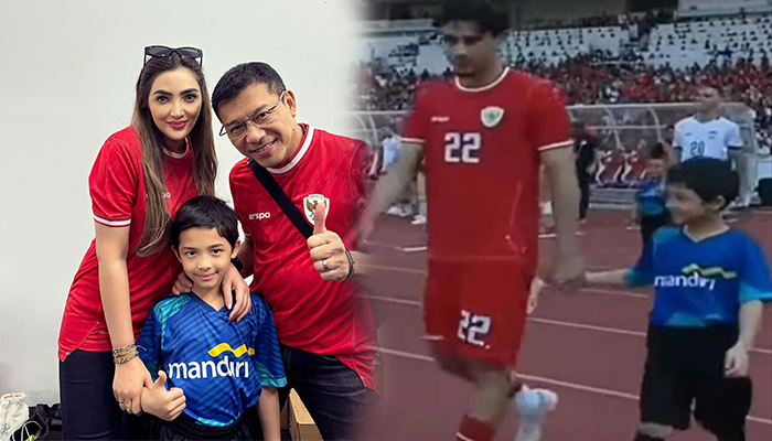Potret keluarga hermansyah bangga anaknya digandeng Nathan Tjoe-A-On.