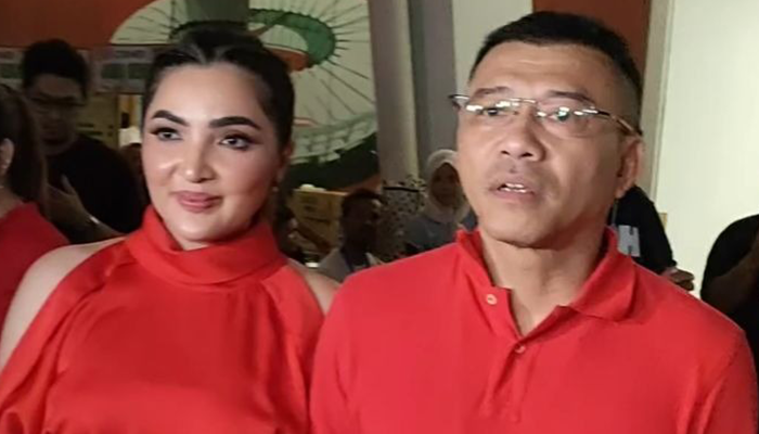 Anang dan Ashanty seusai laga Timnas Indonesia vs Filipina.