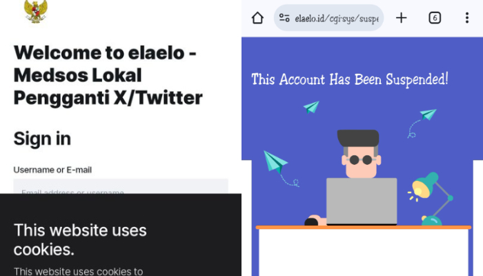 Sempat geger usai muncul dan klaim jadi pengganti X yang akan diblokir Kominfo, kini Elaelo kena suspen.