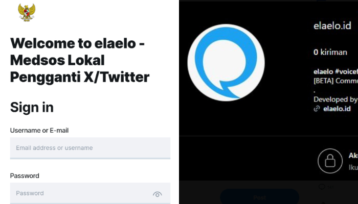 Aplikasi Elaelo yang dibuat pemerintah untuk gantikan X yang akan dibokir punya banyak kekurangan.