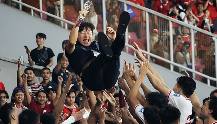 Momen Timnas Indonesia lolos ke babak putaran ketiga Kualifikasi Piala Dunia 2026.