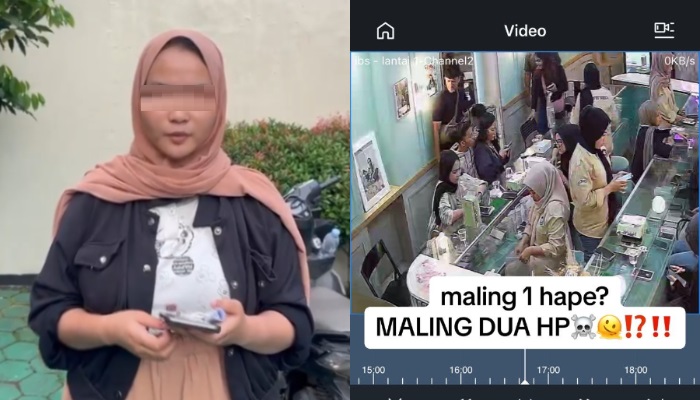 Bocah SMK ketahuan curi dua HP iPhone di konter HP Bandung, gunakan modus bukti transfer palsu.