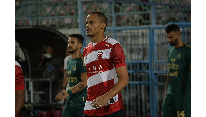 Cleberson saat membela Madura United.