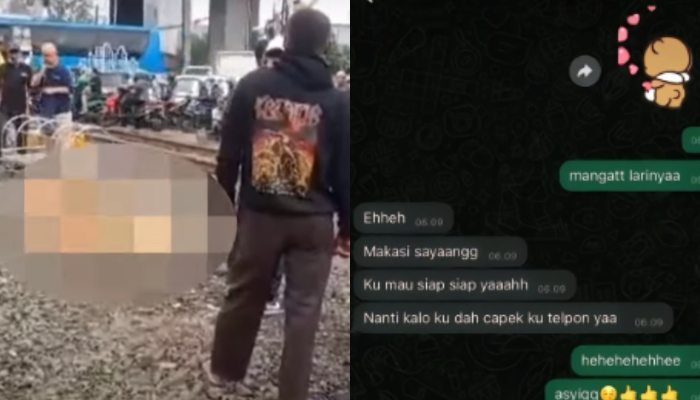 Ucapan terakhir AYD ke pacarnya viral usai sang pria tertabrak kereta di Grogol Petamburan.