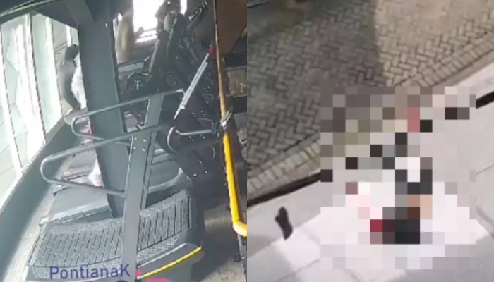 Seorang wanita terjatuh di lantai 3 gedung gym saat sedang treadmill.
