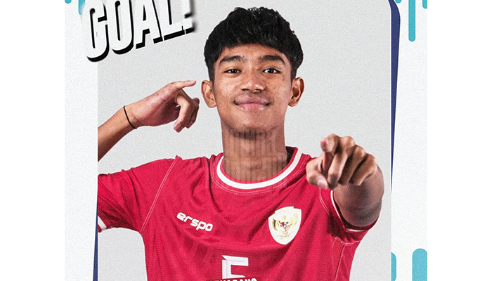 Evandra Floresta berhasil cetak gol melawan Singapura U-16.