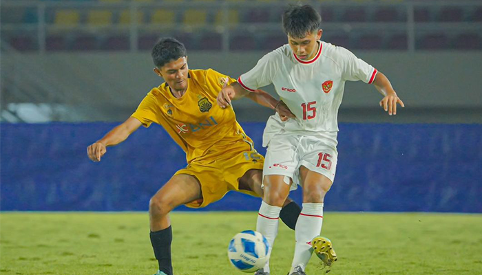 Fabio Azka Irawan saat menjalani laga uji coba.