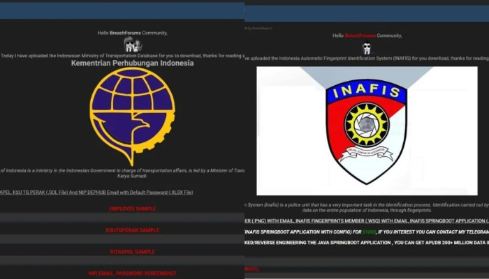 Serangan ransomware buat data Kemenhub, BAIS dan INAFIS bocor.