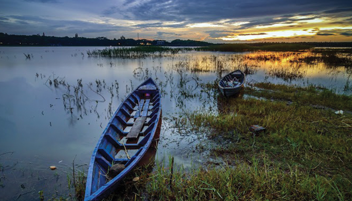 Waduk Widas di Madiun Jawa Timur.