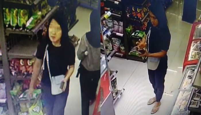 Viral rekaman CCTV ibu-ibu ambil HP di Lawson daerah Senen.