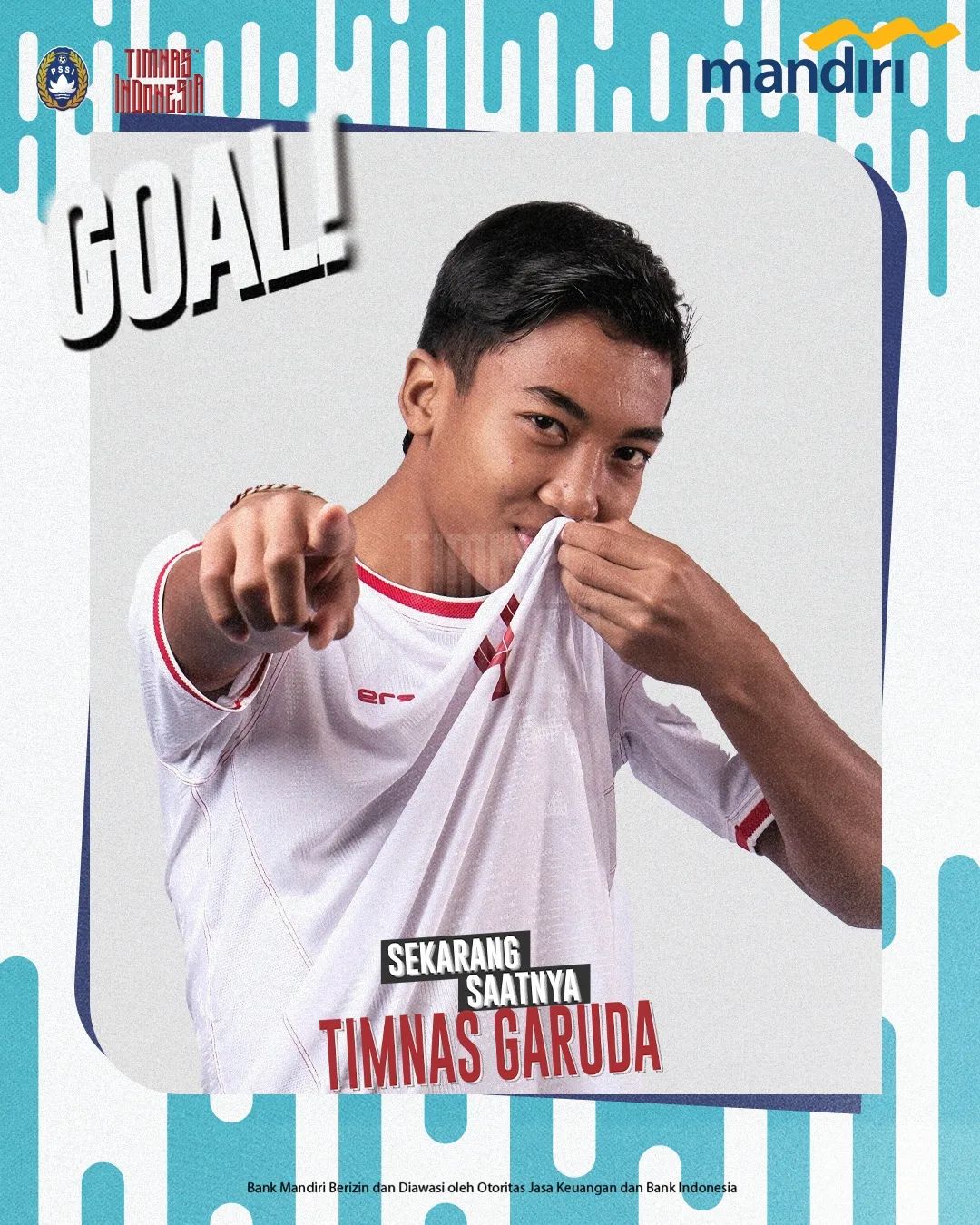 I Putu Panji, pencetak gol timnas Indonesia U-16 sekaligus pencetak gol lawan Laos.