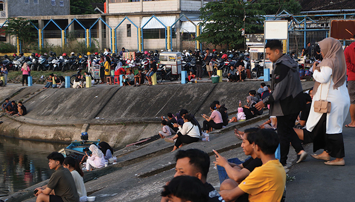 Waduk Cengklik Boyolali saat Senja.