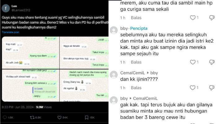 Pengakuan Leni soal suaminya yang nekat video call selingkuhan saat sedang bercinta dengan istri sah.