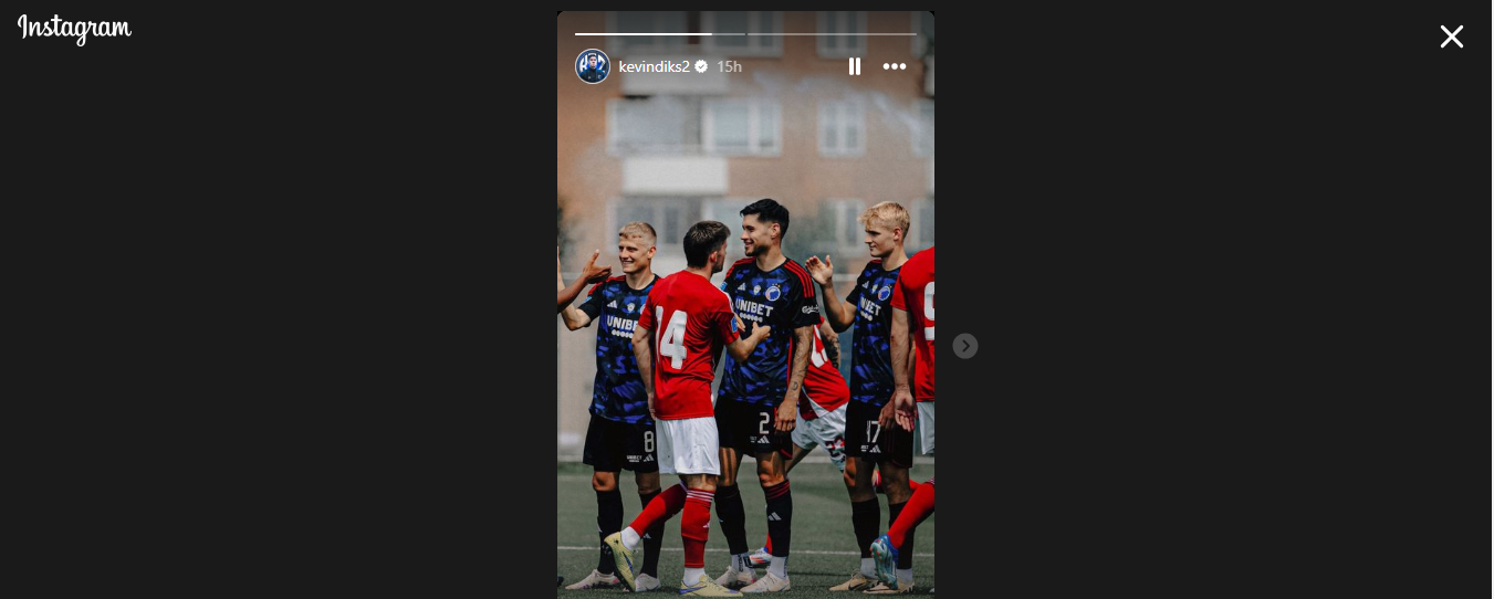 Postingan Kevin Diks memperlihatkan kostum Merah Putih
