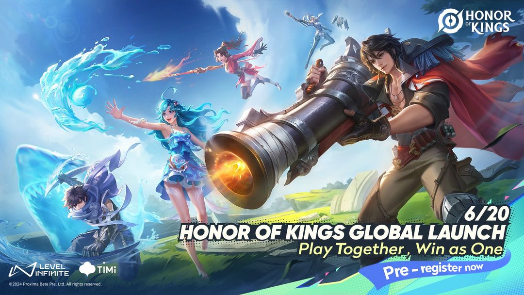 Peluncuran game MOBA Honor Of Kings pada 20 Juni 2024.