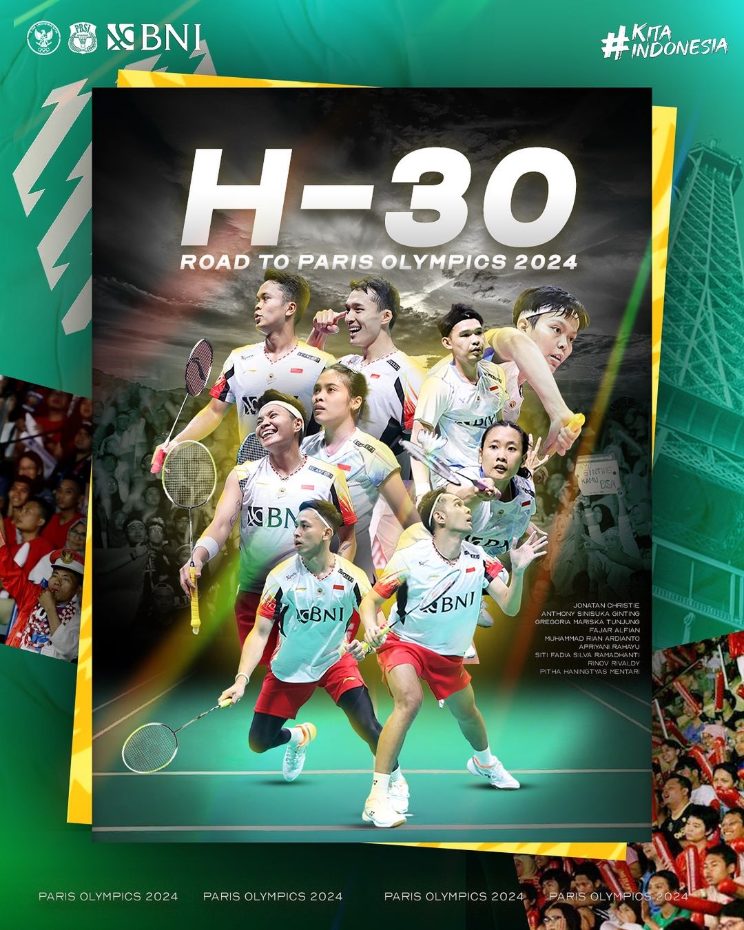 Poster H-30 Road to Olympics 2024