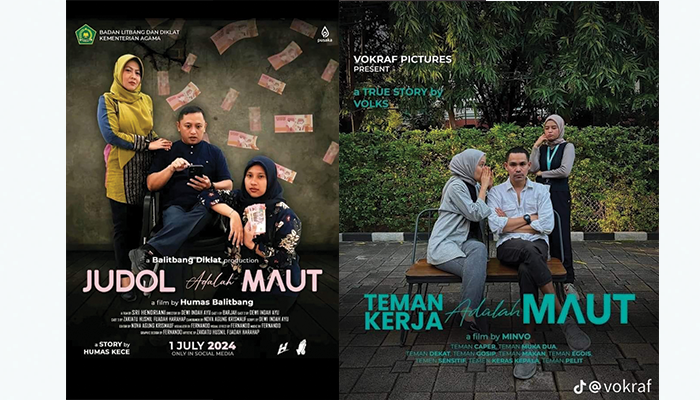 Parodi poster film Ipar Adalah Maut.