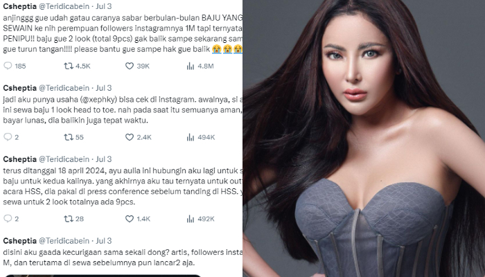 Selebgram Ayu Andiyanti Aulia tengah diterpa kabar tak sedap.