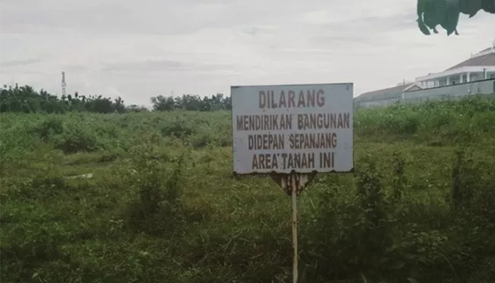 Lahan lokasi calon rumah Jokowi usai pensiun, yang berada di Desa Blulukan, Kecamatan Colomadu, Karanganyar.