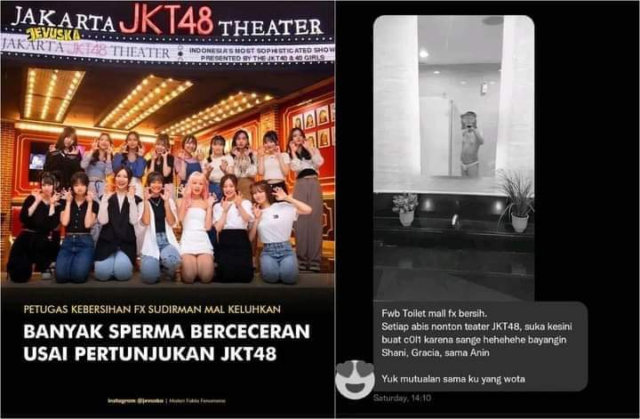 Viral Petugas kebersihan keluhkan sperma berceceran usai konser JKT 48.