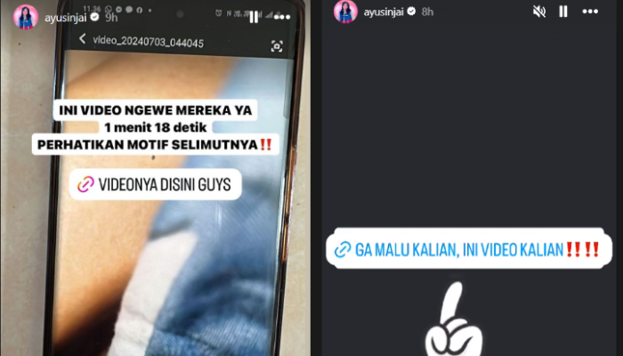 Unggahan Ayu Sinjai bak unggah bukti perselingkuhan suaminya namun ketika dibuka berisi link afiliasi.