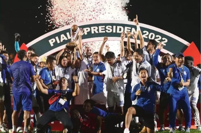 Arema FC Juara Piala Presiden 2022.