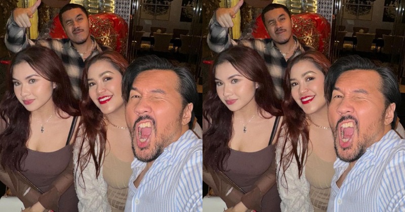 Audrey Davis, David Bayu dan keluarga.