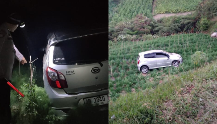 Polisi ungkap detik-detik mobil rombongan keluarga asal Solo terjun di ladang pertanian warga di Desa Genting Boyolali.
