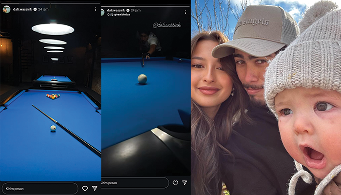 Papa Dali, Suami Jennifer Coppen sempat bermain Bilyard sebelum meninggal dunia.