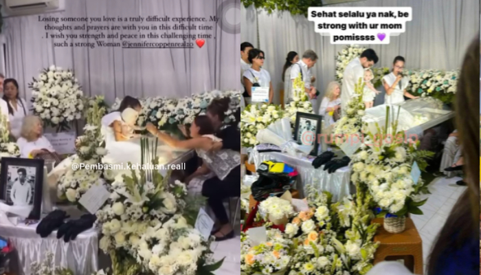 Momen Kamari Sky Wassink ketuk peti Yitta Dali Wassink atau Papa Dali ayahnya.