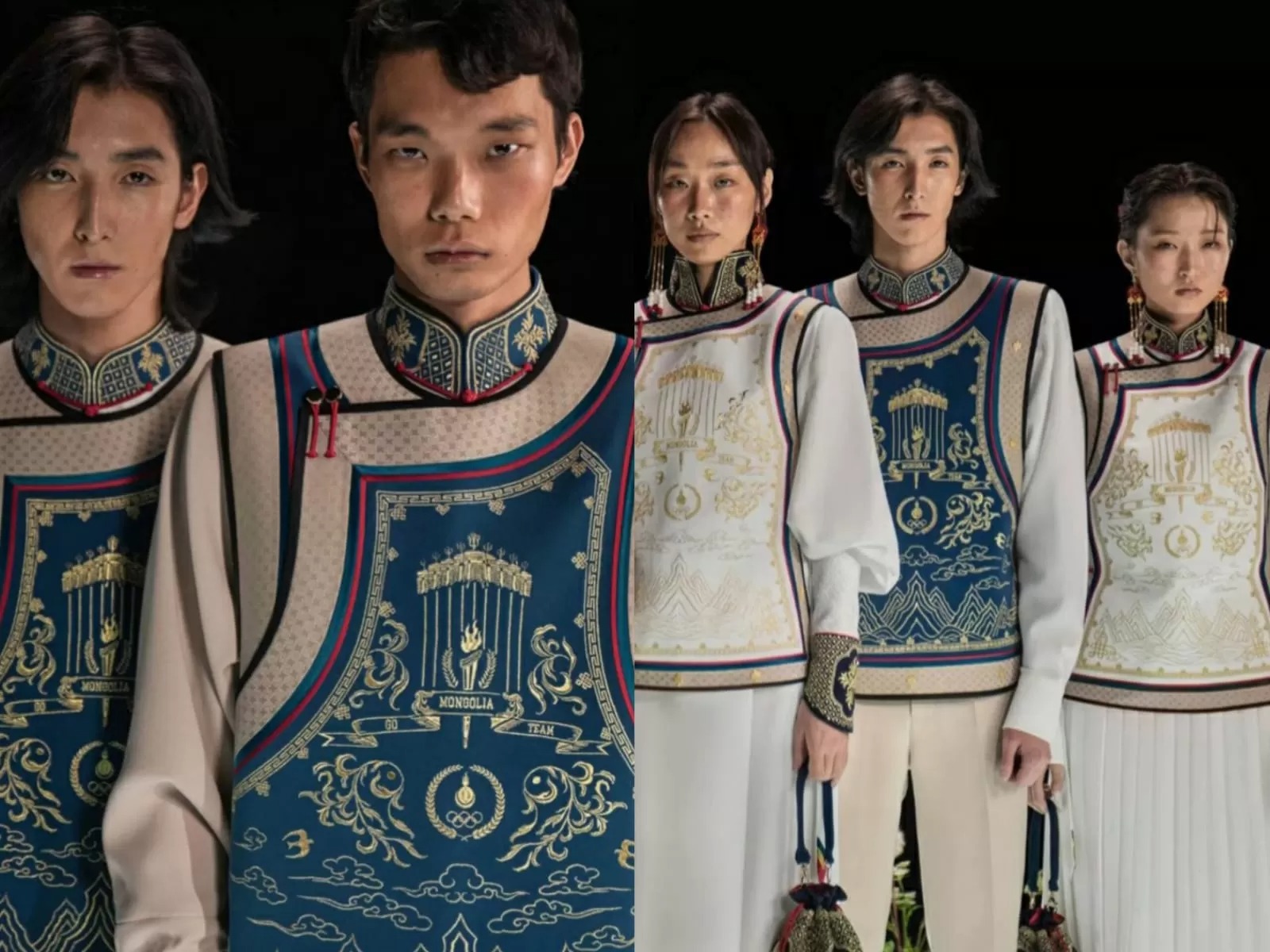 Seragam Kontingen Mongolia di Olimpiade Paris 2024.
