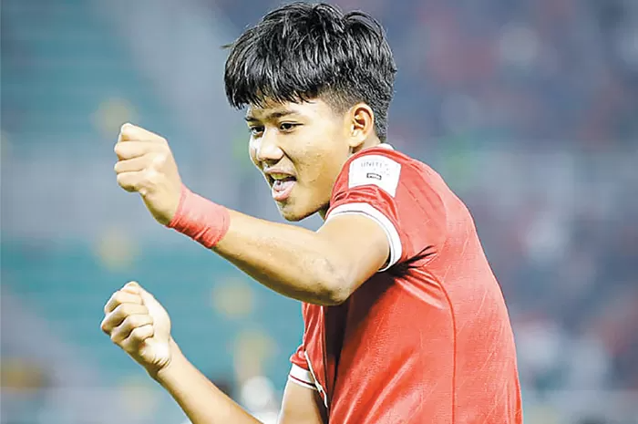 Selebrasi Arkhan Kaka di Piala Dunia U-17 2023.