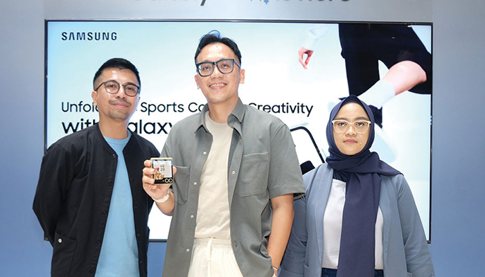 Haswar Hafid, Head of Brand Partnerships, TikTok Indonesia, Ilham Indrawan, MX Product Marketing Senior Manager, Samsung Electronics Indonesia, dan Dwi Anggraeni, Director Kantar Indonesia (kiri-kanan