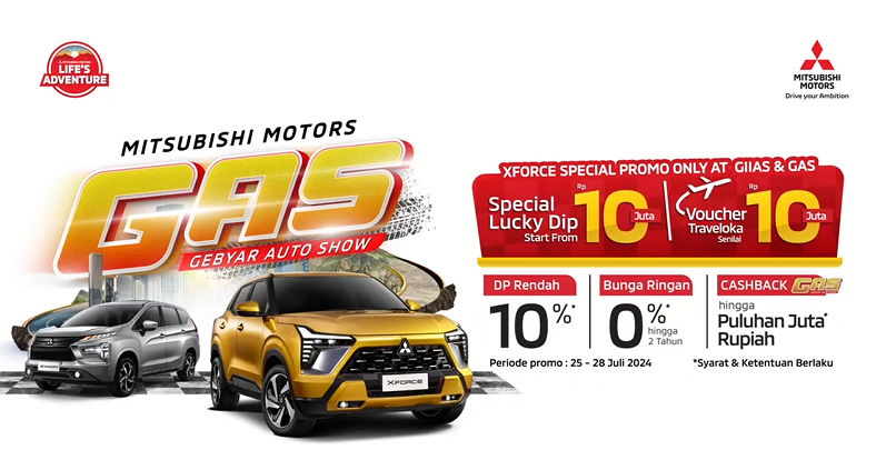Mitsubishi Motors Large Auto Show  digelar di Pakuwon Mall, Sleman, Daerah Istimewa Yogyakarta, mulai hari ini, Kamis (25/7/2024).