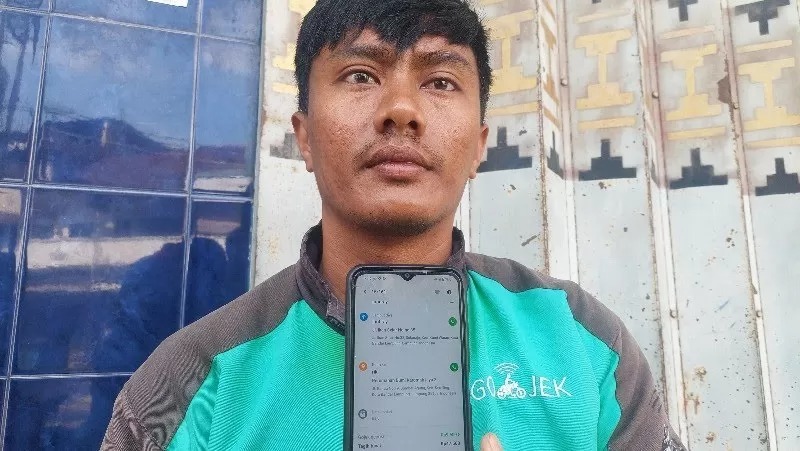 Potret Makmuri korban antar barang yang ternyata sabu milik terduga oknum polisi.