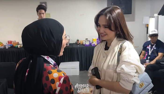 Kedekatan El Rumi dan Syifa Hadju saat bertemu Mulan Jameela.
