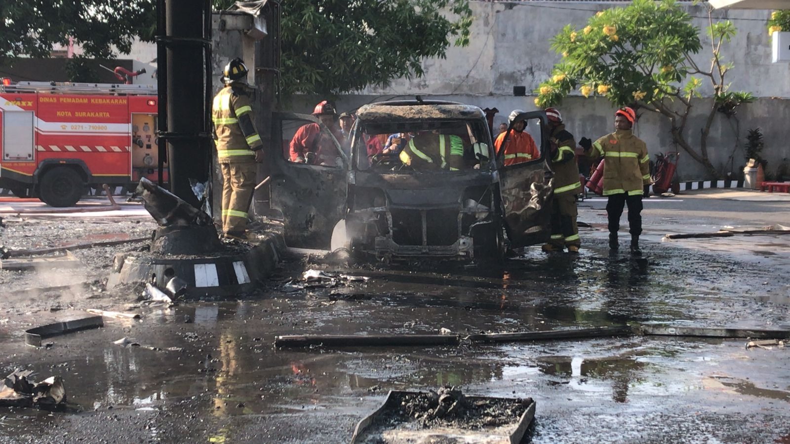 Kebakaran di Colomadu Karanganyar pada Rabu pagi (31/7/24).