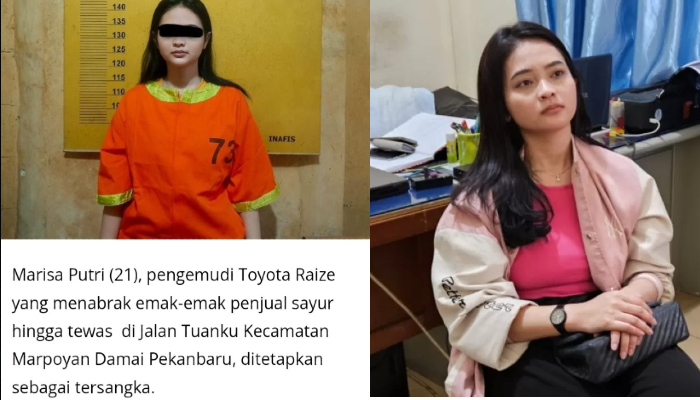 Tersangka tabrak lari, Marisa Putri.