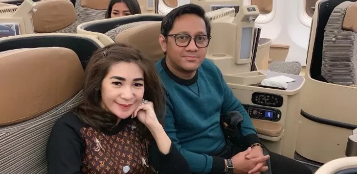 Andre Taulany dan istrinya Erin Taulany.