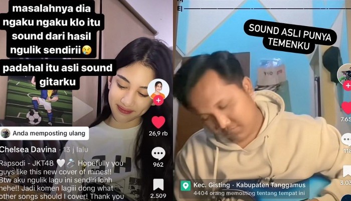 Viral Chelsea JKT 48 mencuri sound tiktokers di kontennya.