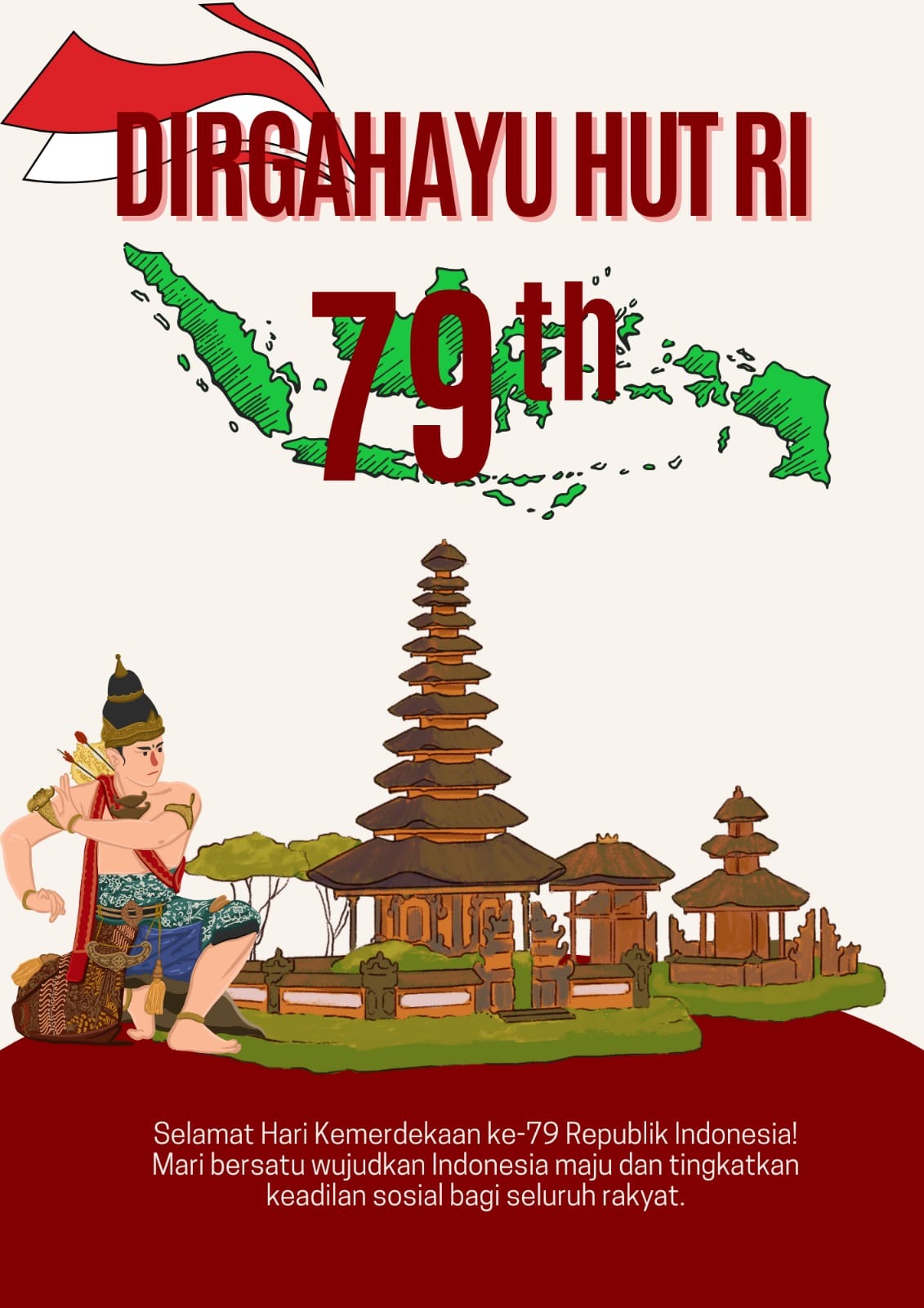 Poster HUT RI ke-79 Tahun