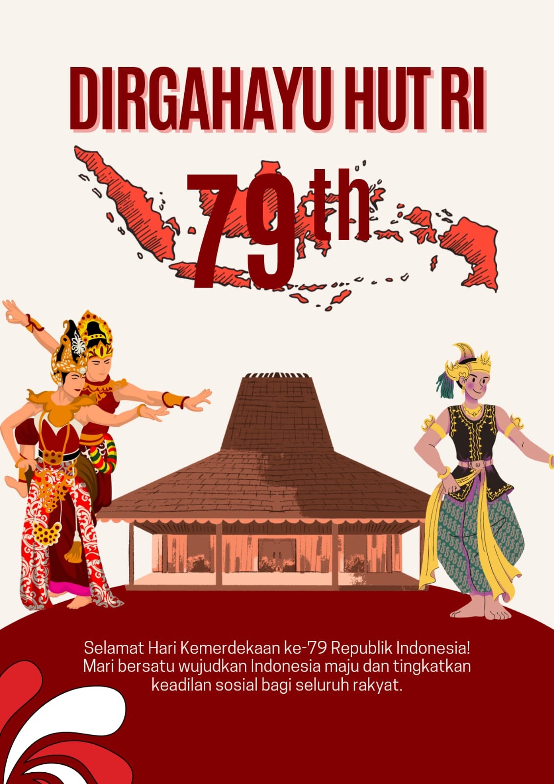 Poster HUT Ri ke-79 Tahun
