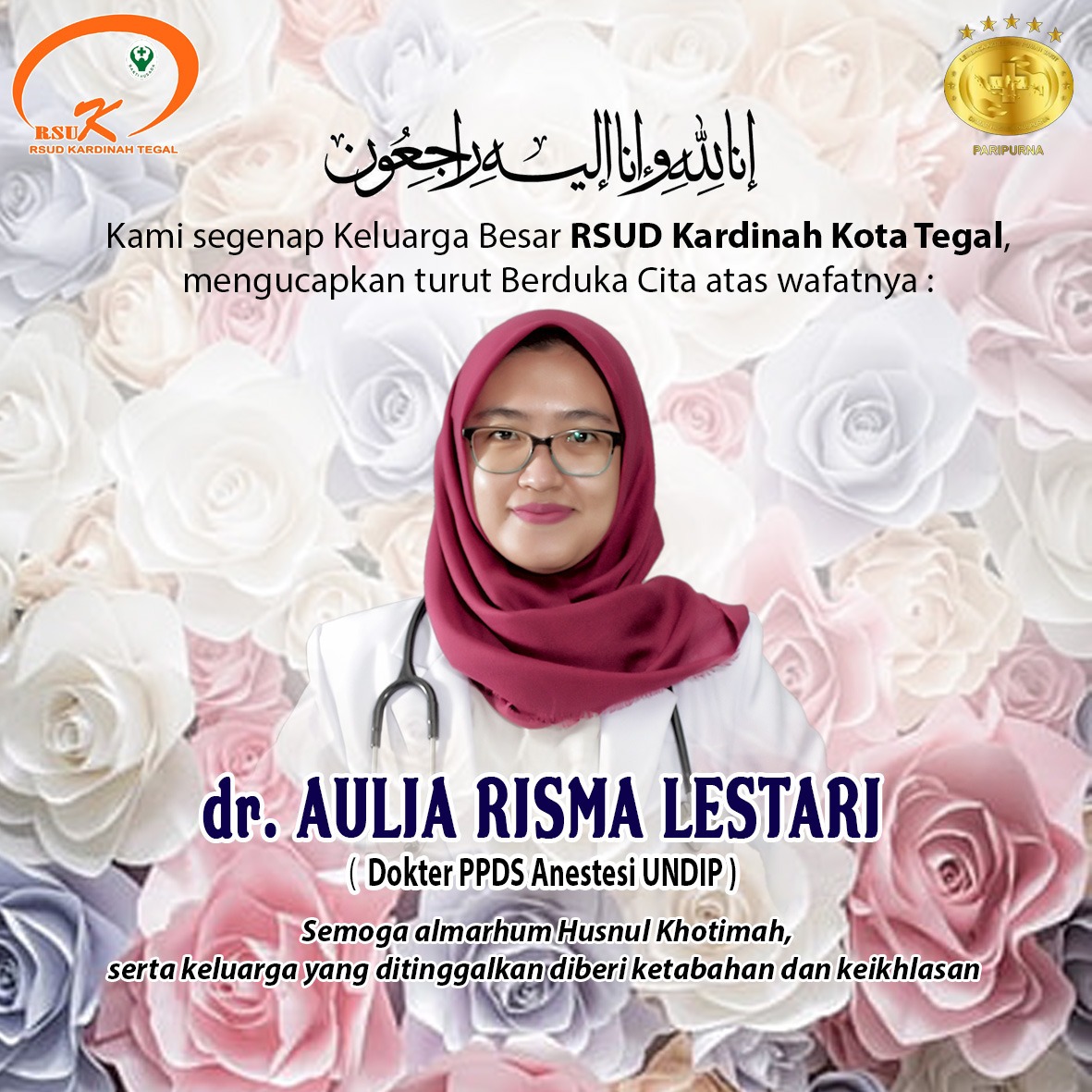 Dokter muda Aulia Risma Lestari diduga akhiri hidupnya akibat mendapat bullying saat jalani PPDS Anestesi di Undip Semarang.